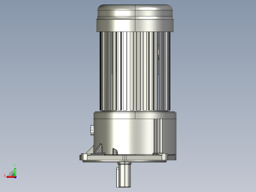 0.4KW-CV型立式三相铝毂（刹车）马达减速机_CV22-400后视缩略图