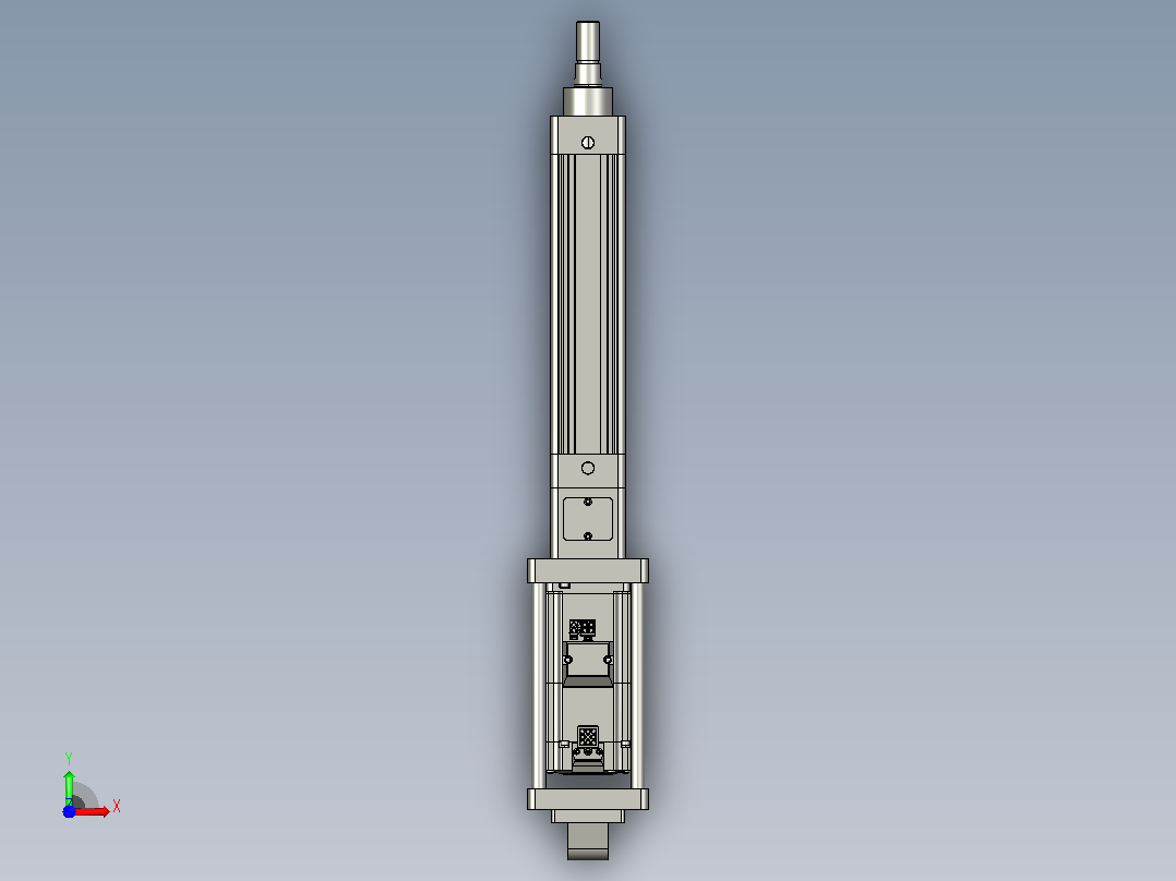 轻载电动缸TPA-ESR40-1210C-L100-M-CA-W-P40-C3前视图