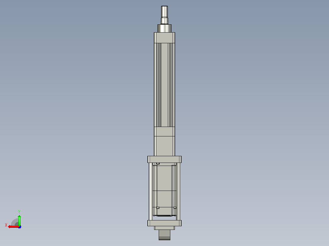 轻载电动缸TPA-ESR40-1210C-L100-M-CA-W-P40-C3后视图