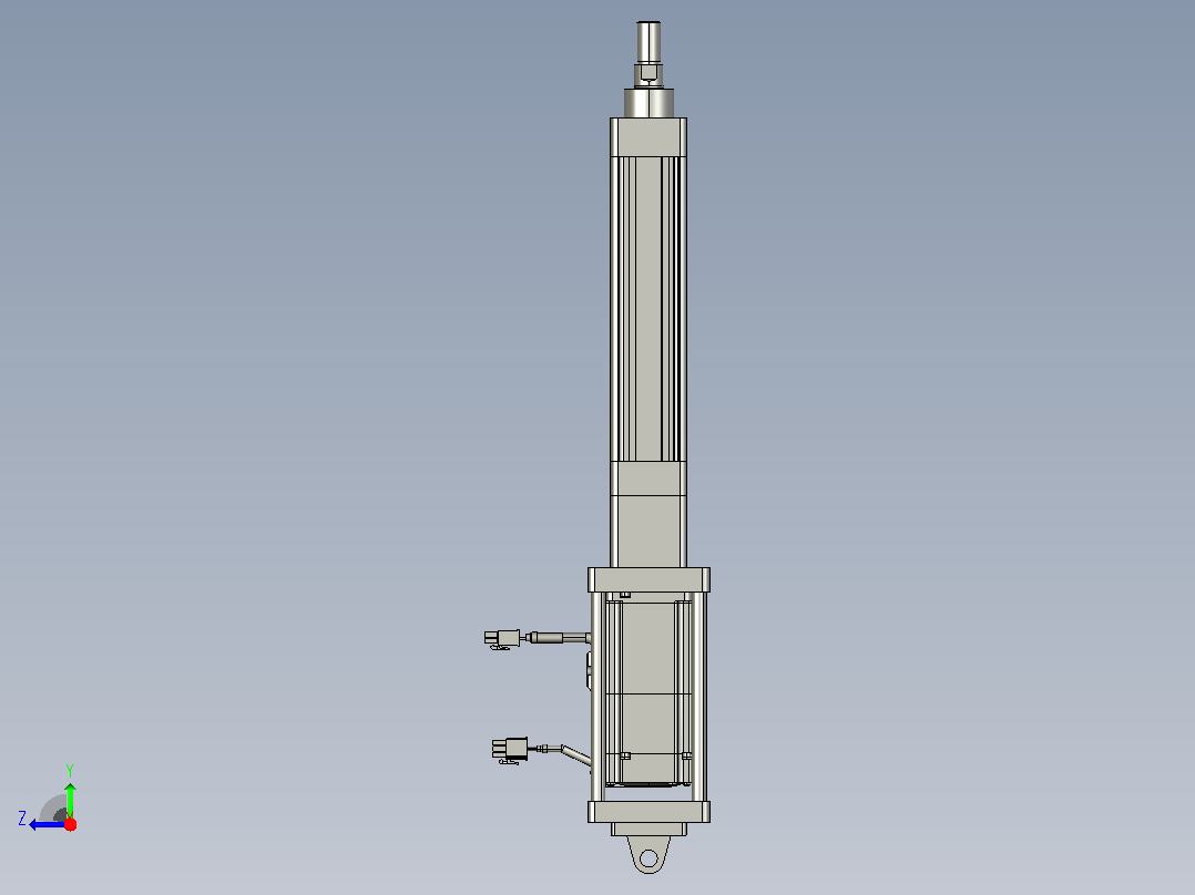 轻载电动缸TPA-ESR40-1210C-L100-M-CA-W-P40-C3右视图