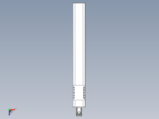 滚珠丝杠直线轴带导轨全封闭TPA-HCR-175D-2510C-L1150-M-C-P75-N3俯视缩略图