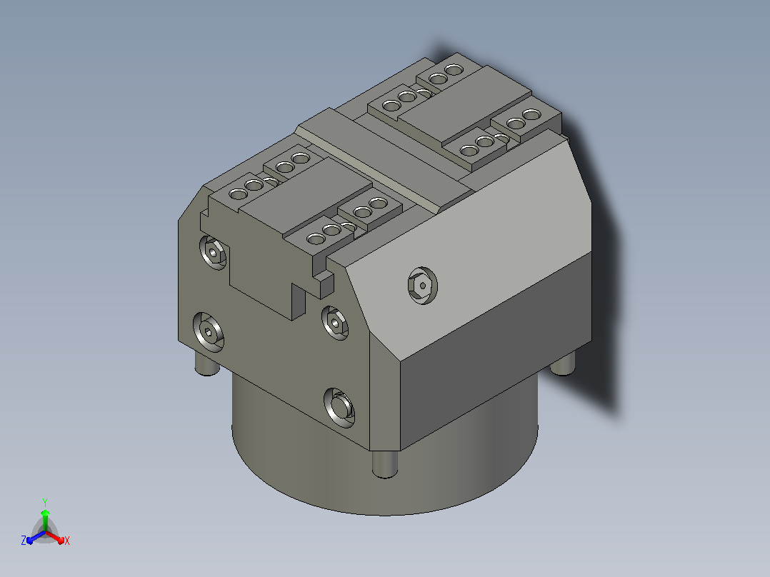 气动夹紧系统SCHUNK-0405280 KSF-LH plus 100, 0主视图