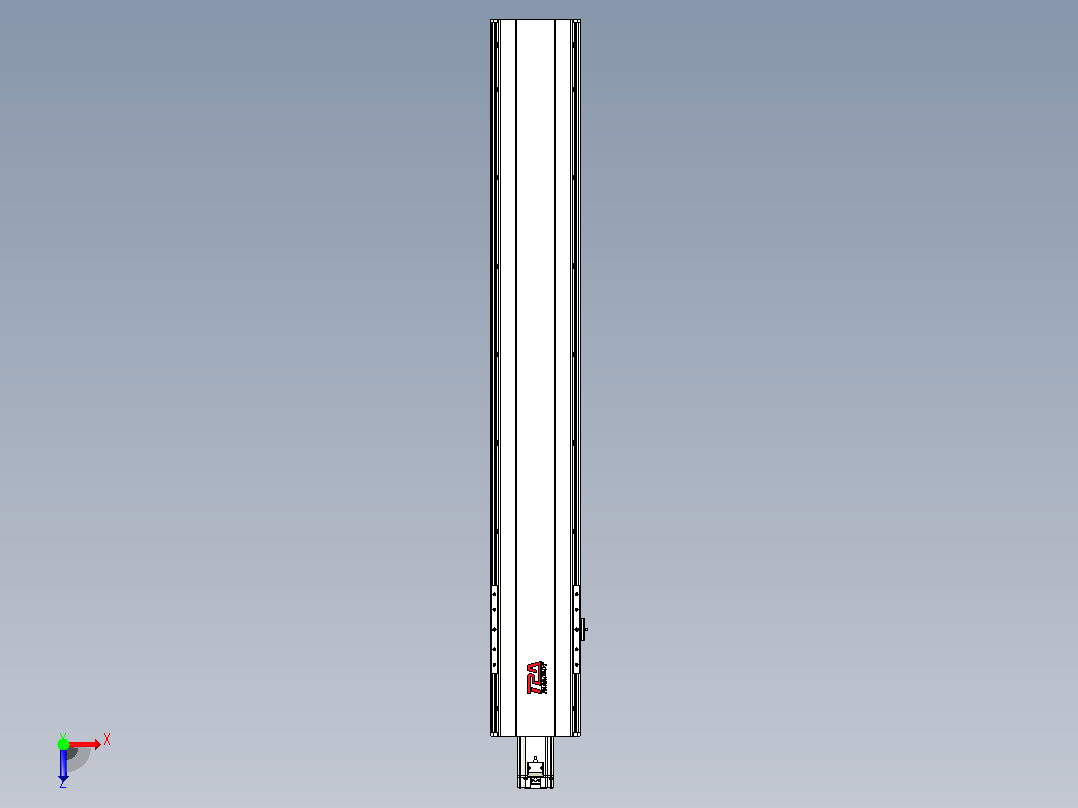 日规模组半封闭丝杆TPA-HNR-202D-2510C-L1200-M-C-P75-N3俯视图