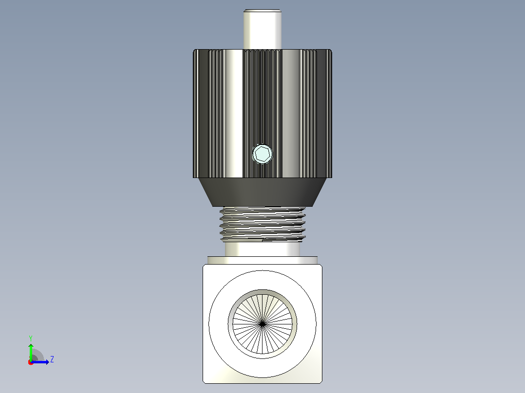 DRV8-1XJ单向节流截止阀左视图