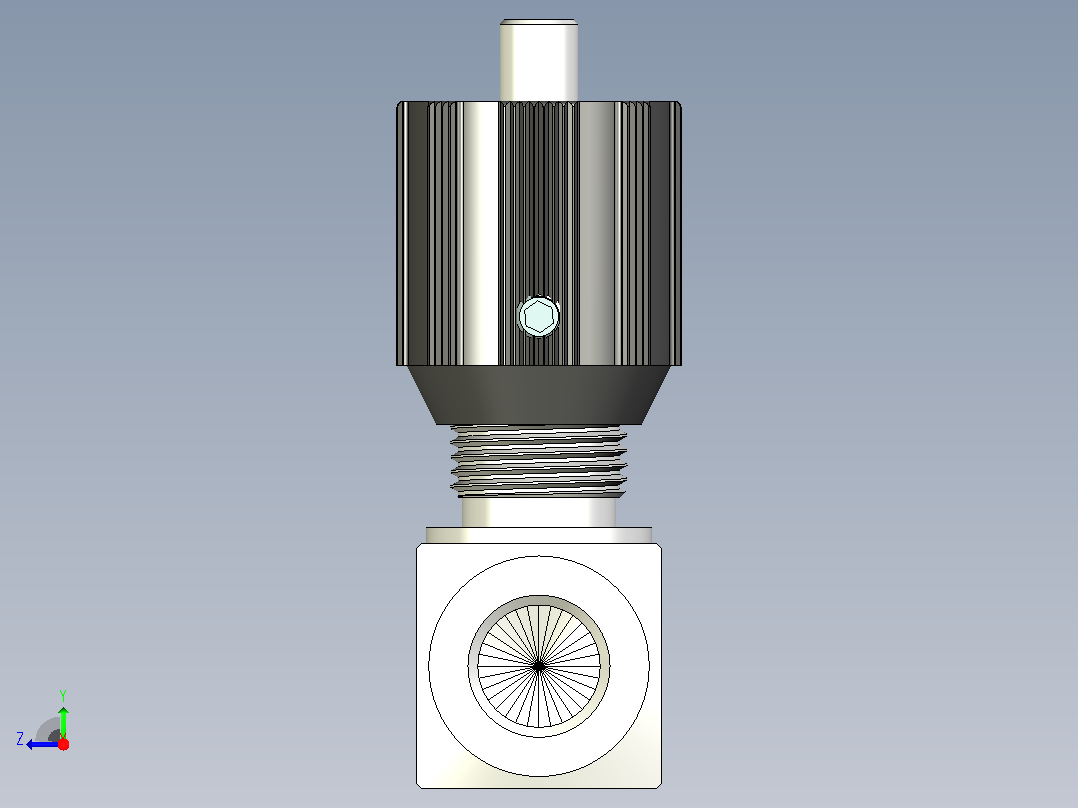 DRV8-1XJ单向节流截止阀右视图