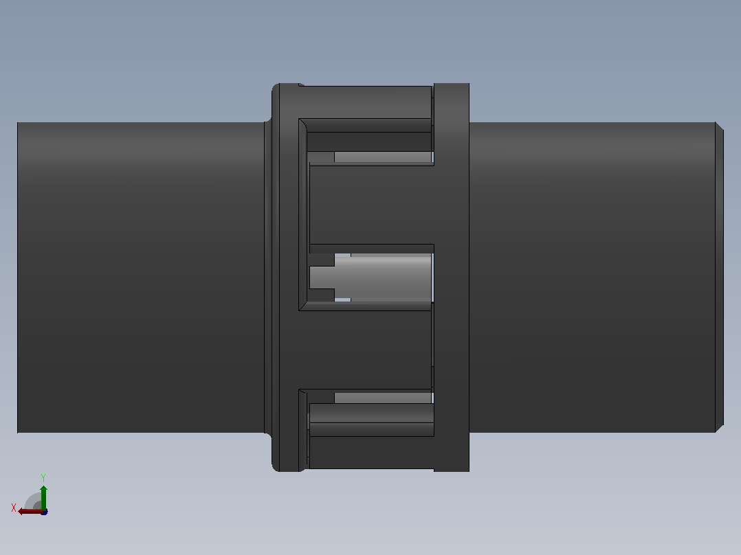 LM型梅花形弹性联轴器_LM3联轴器J120×52／Z25×44后视图