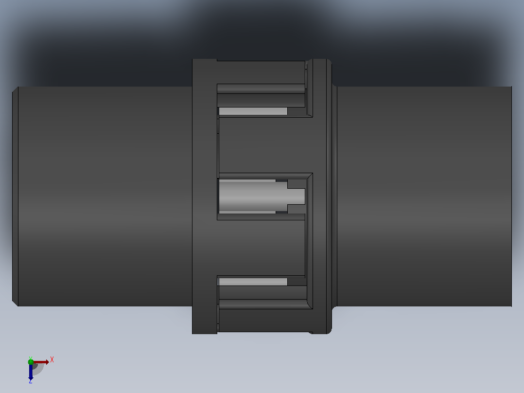 LM型梅花形弹性联轴器_LM3联轴器J120×52／Z25×44俯视图