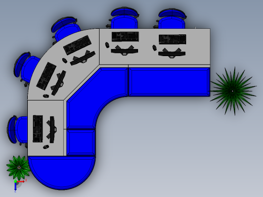 座椅总成俯视缩略图