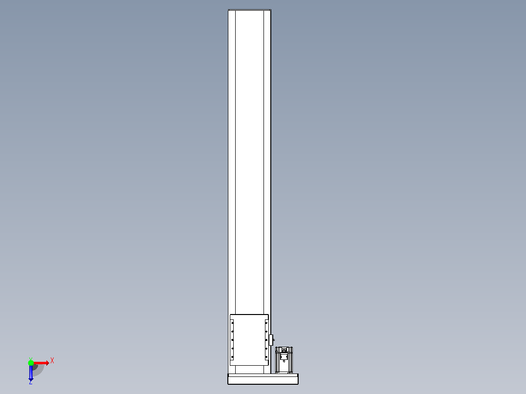 滚珠丝杠直线轴带导轨全封闭TPA-HCR-202D-2510C-L1400-MR-Y-P75-N3俯视图
