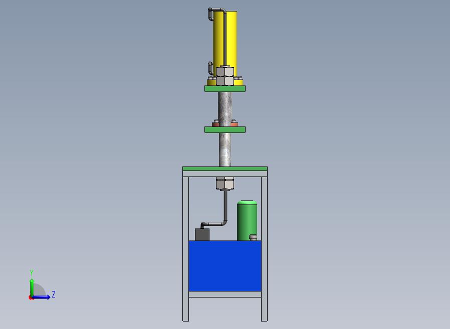 A20-两柱油压机左视图