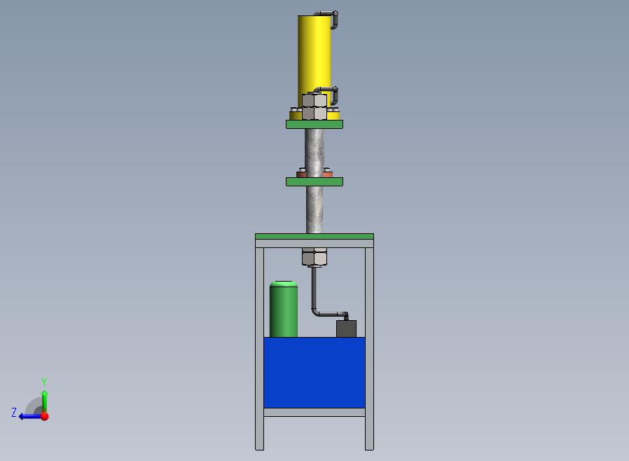 A20-两柱油压机右视图