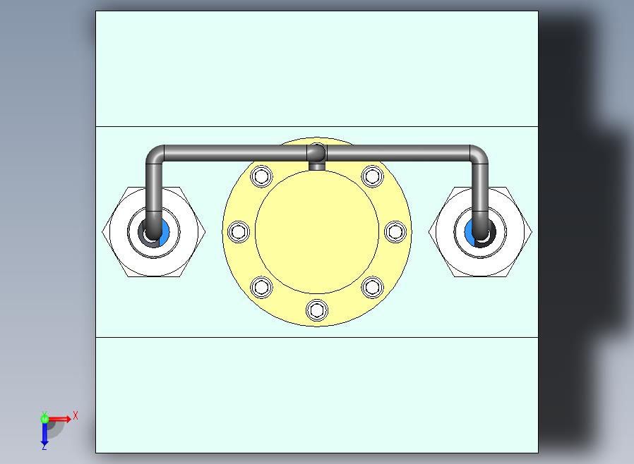 A20-两柱油压机俯视图