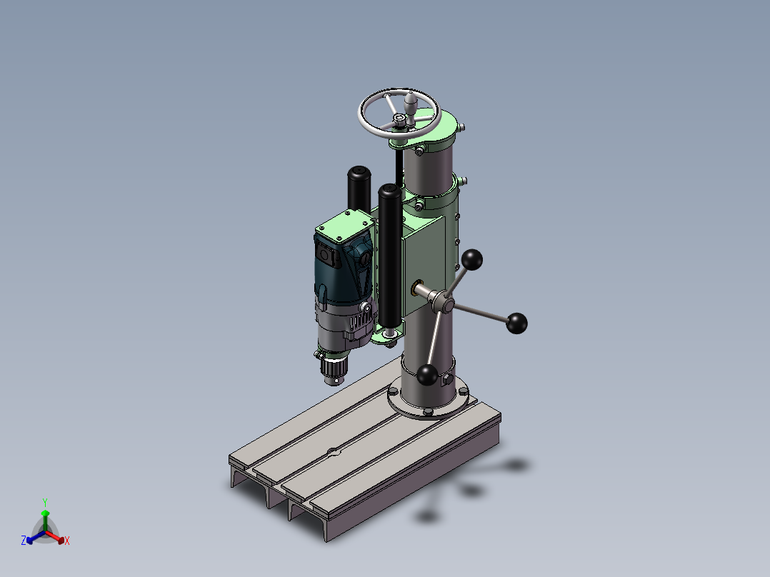 钻床.1正等轴测图