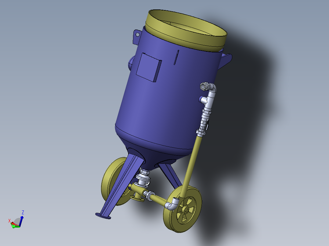 T235 移动开放式喷砂机