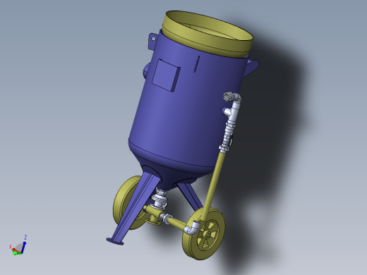 T235 移动开放式喷砂机