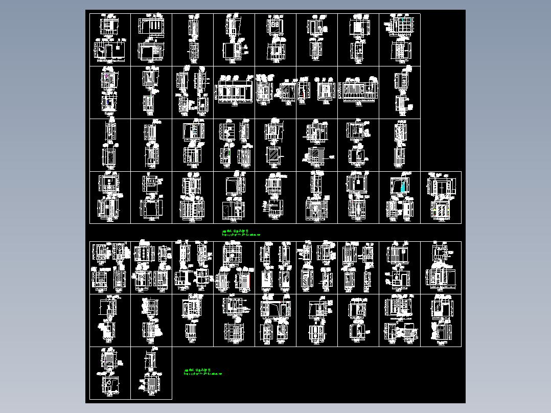 CS10-进户玄关柜鞋柜cad-249套