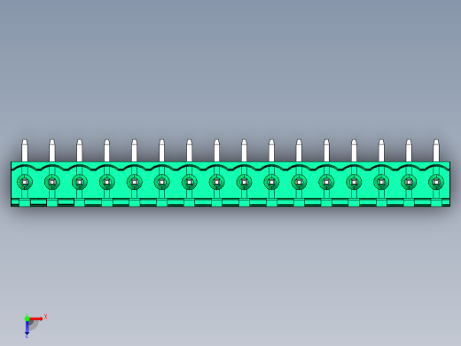 DEGSON 2EDG 系列 5.0mm 可插拔接线端子组-2EDGR-5.0-16P-14-00AH俯视缩略图