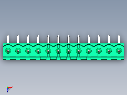 DEGSON 2EDG 系列 5.0mm 可插拔接线端子组-2EDGR-5.0-12P-14-00AH俯视缩略图