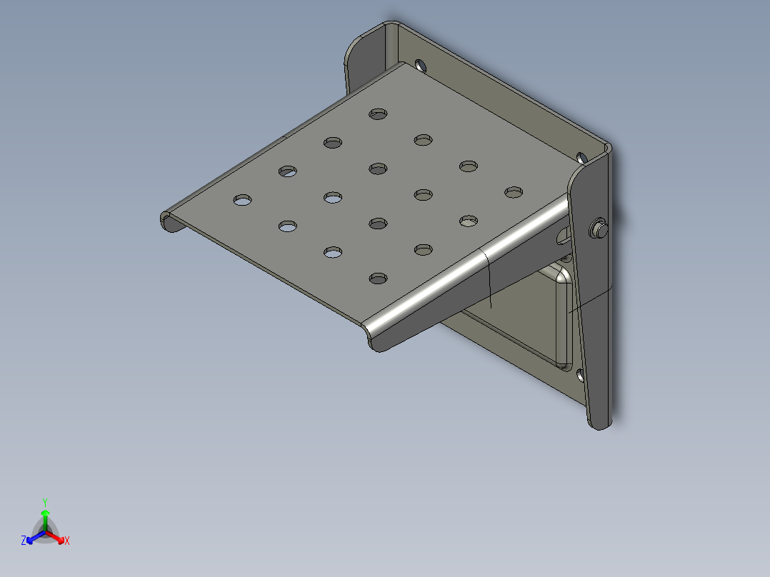 踏脚板正等轴测图