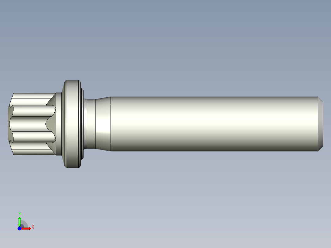 六角螺钉-Hexalobular_screw-M8-35-31-11-12.8-9.stp前视图