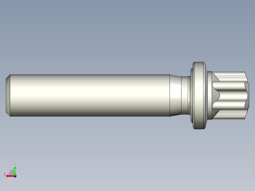 六角螺钉-Hexalobular_screw-M8-35-31-11-12.8-9.stp后视图