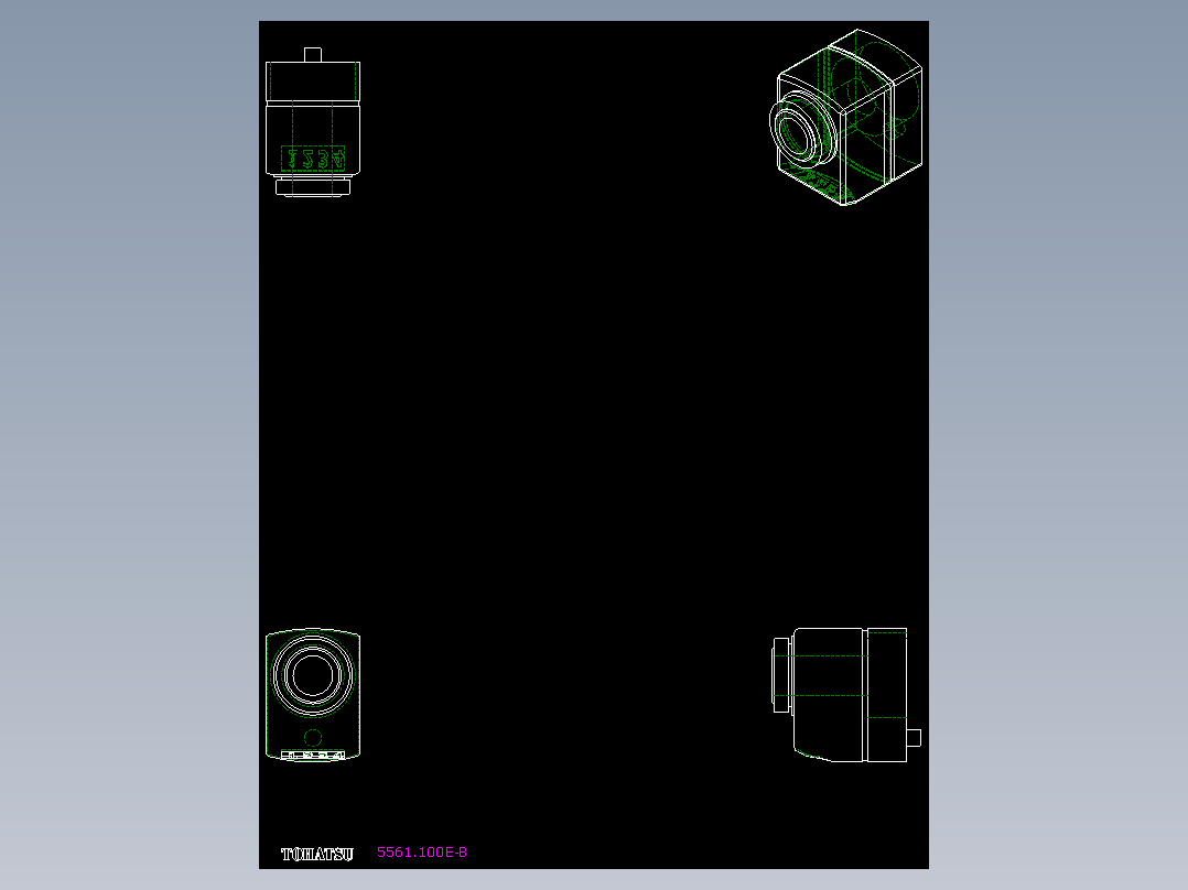 位置顯示器5561-2D多系列多零件图纸模型