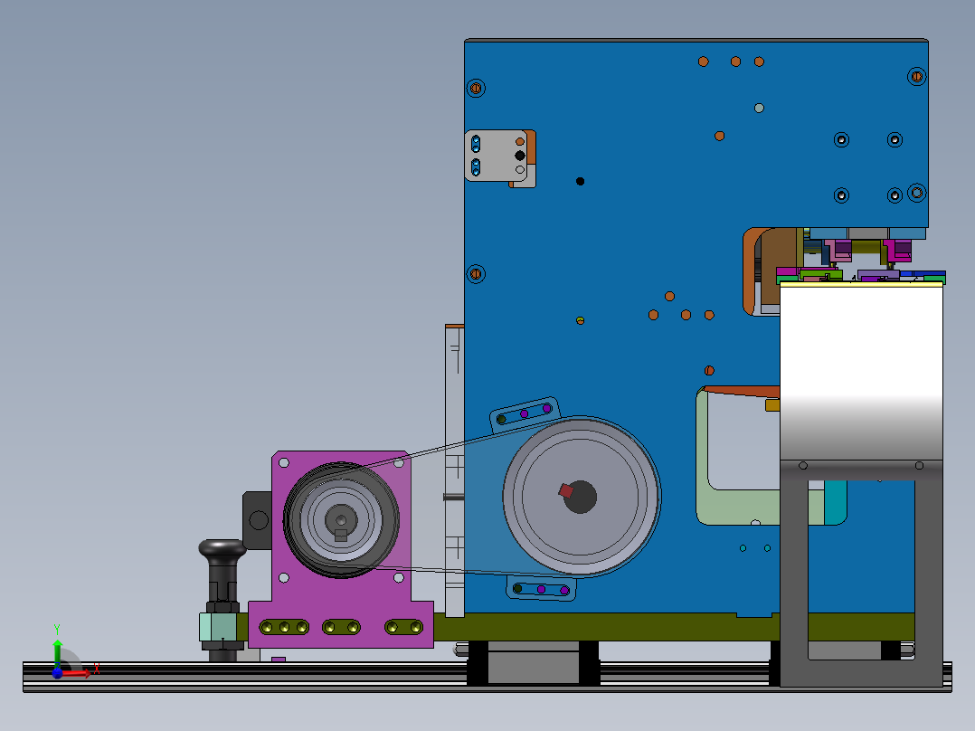凸轮折弯机前视图