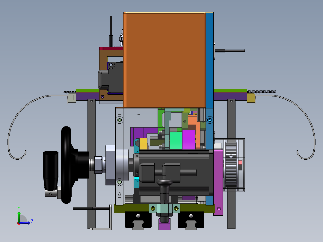 凸轮折弯机左视图