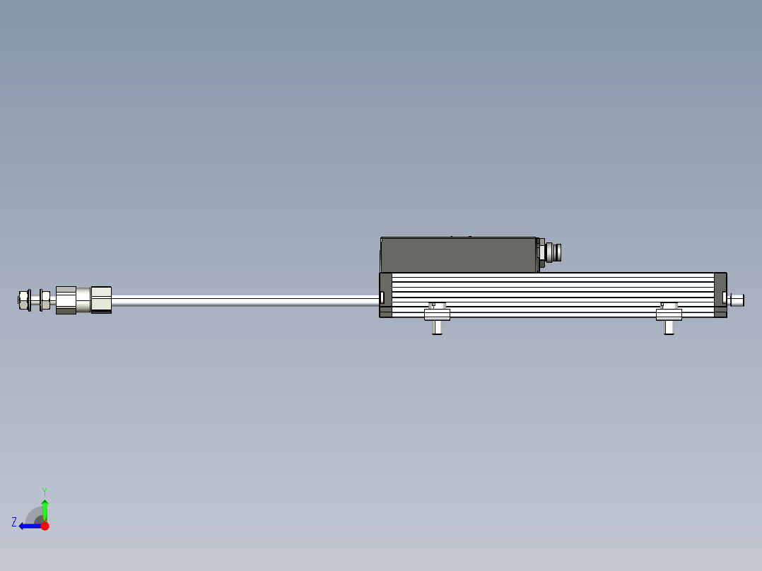 NOVOTECHNIK直线位移传感器LS1 系列传感器右视图