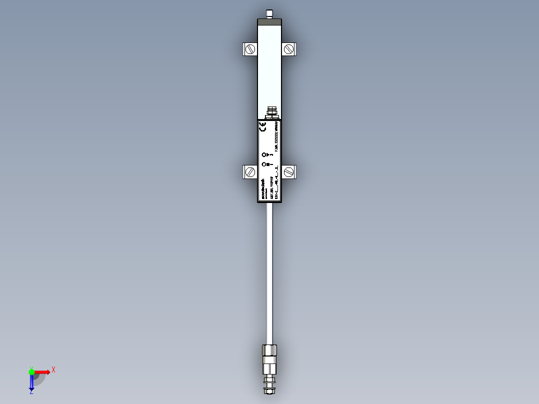 NOVOTECHNIK直线位移传感器LS1 系列传感器俯视图