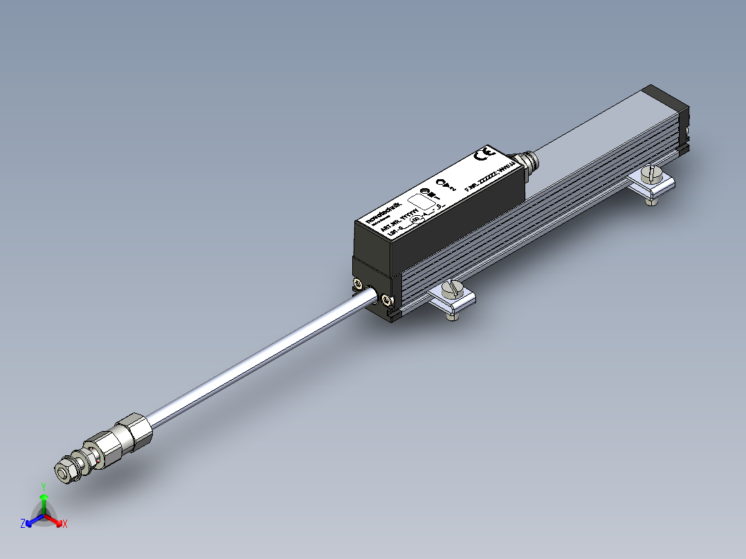 NOVOTECHNIK直线位移传感器LS1 系列传感器正等轴测图