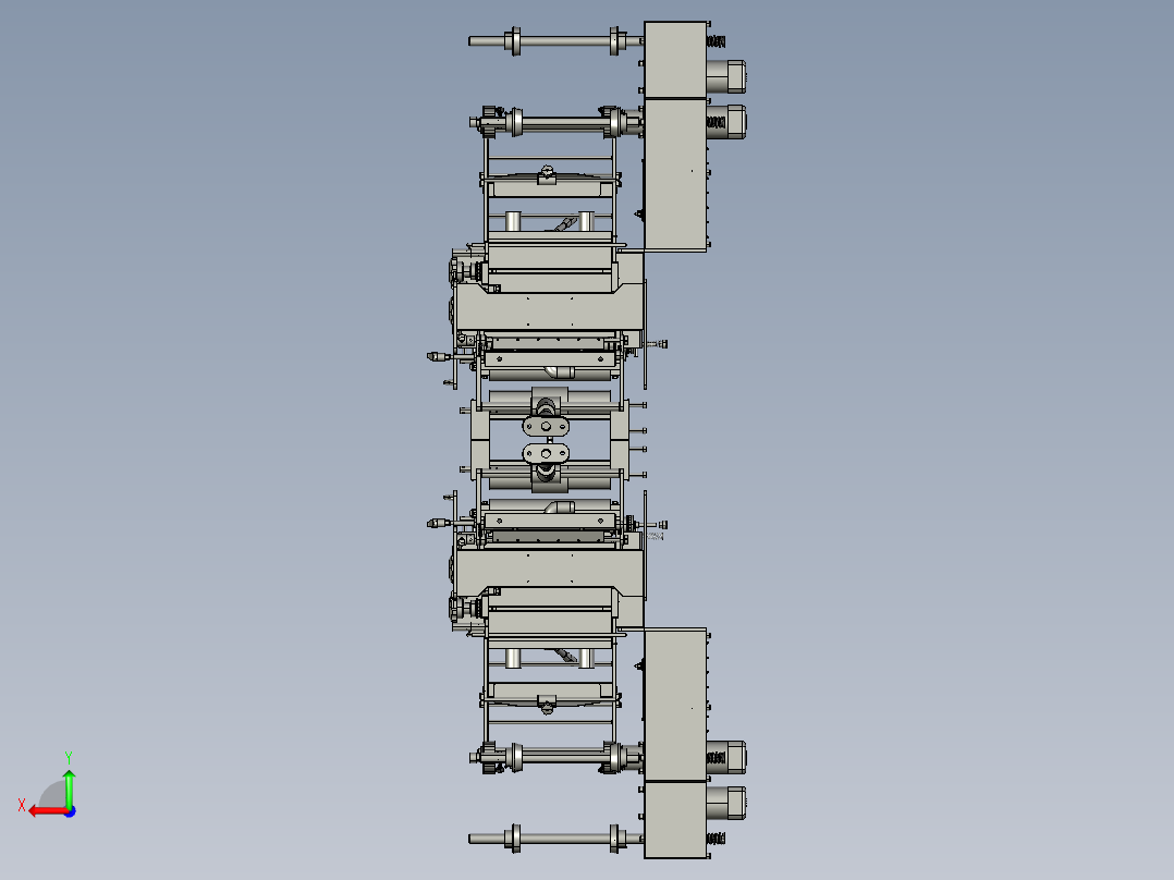 自动供料加工系统后视图