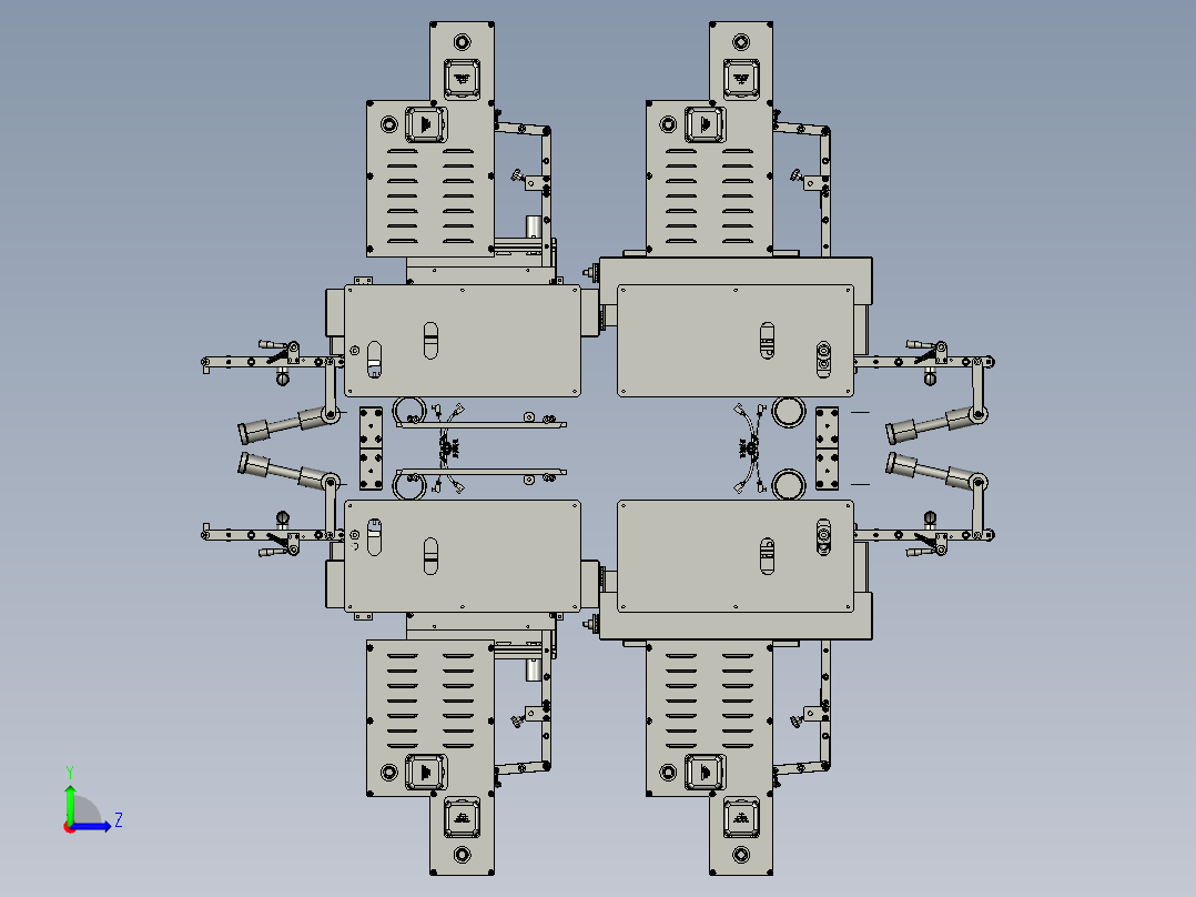 自动供料加工系统左视图