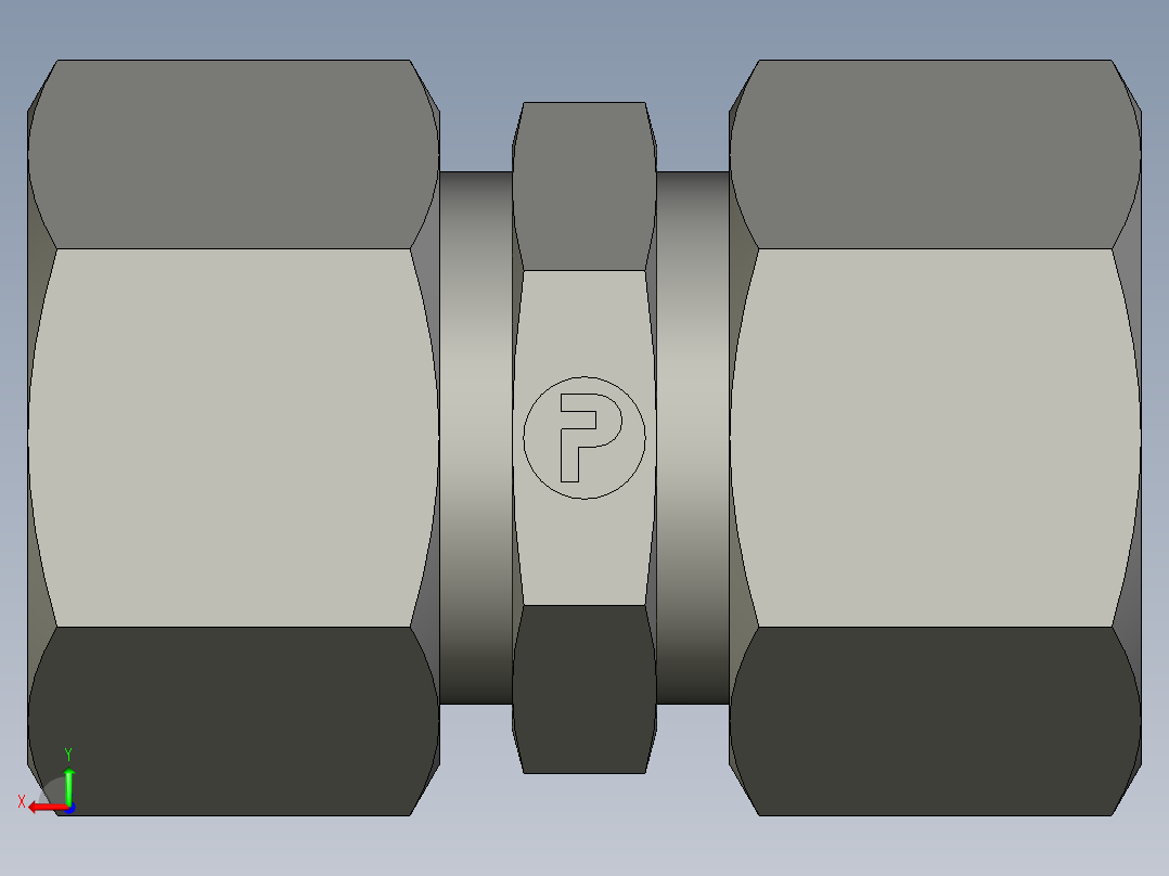 卡套式工业通用硬管接头EO Union G15ZLCF后视图