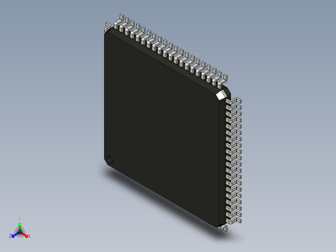 元器件3D封装LQFP80_FPT-80P-M1184正等轴测图