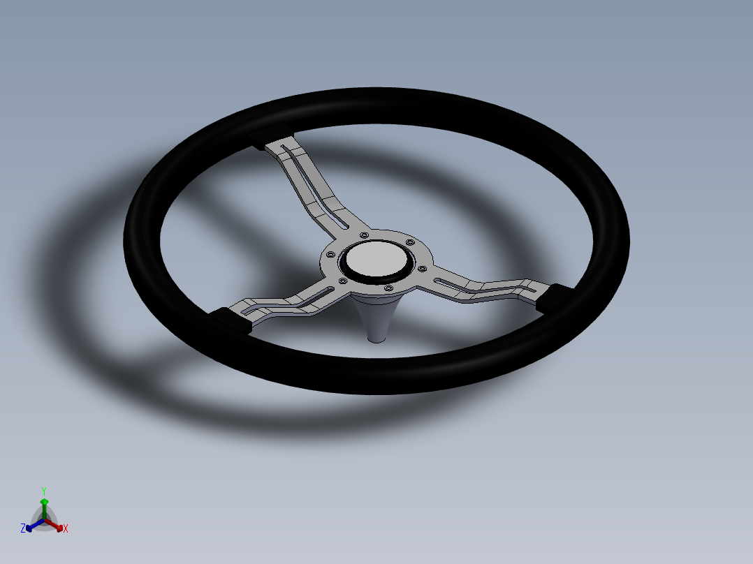 方向盘 (27)正等轴测图