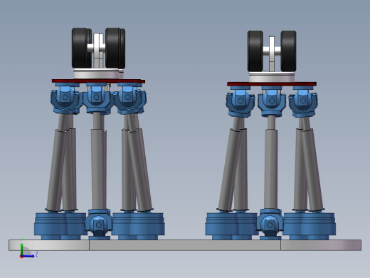 车腿装配左视缩略图