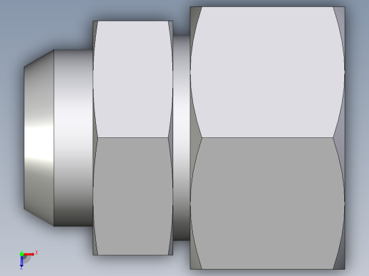 卡套式工业通用硬管接头EO_Weld_connector_AS25ZS71俯视缩略图