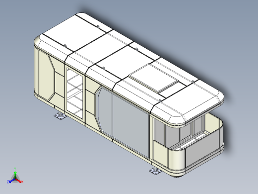 旅游太空舱模型正等轴测缩略图
