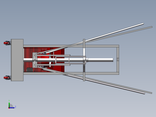 篮球发球机三维SW模型设计+CAD装配图 3D建solidworks图纸数据左视缩略图