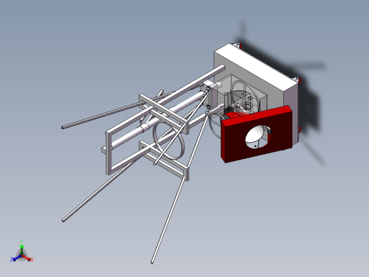 篮球发球机三维SW模型设计+CAD装配图 3D建solidworks图纸数据正等轴测缩略图
