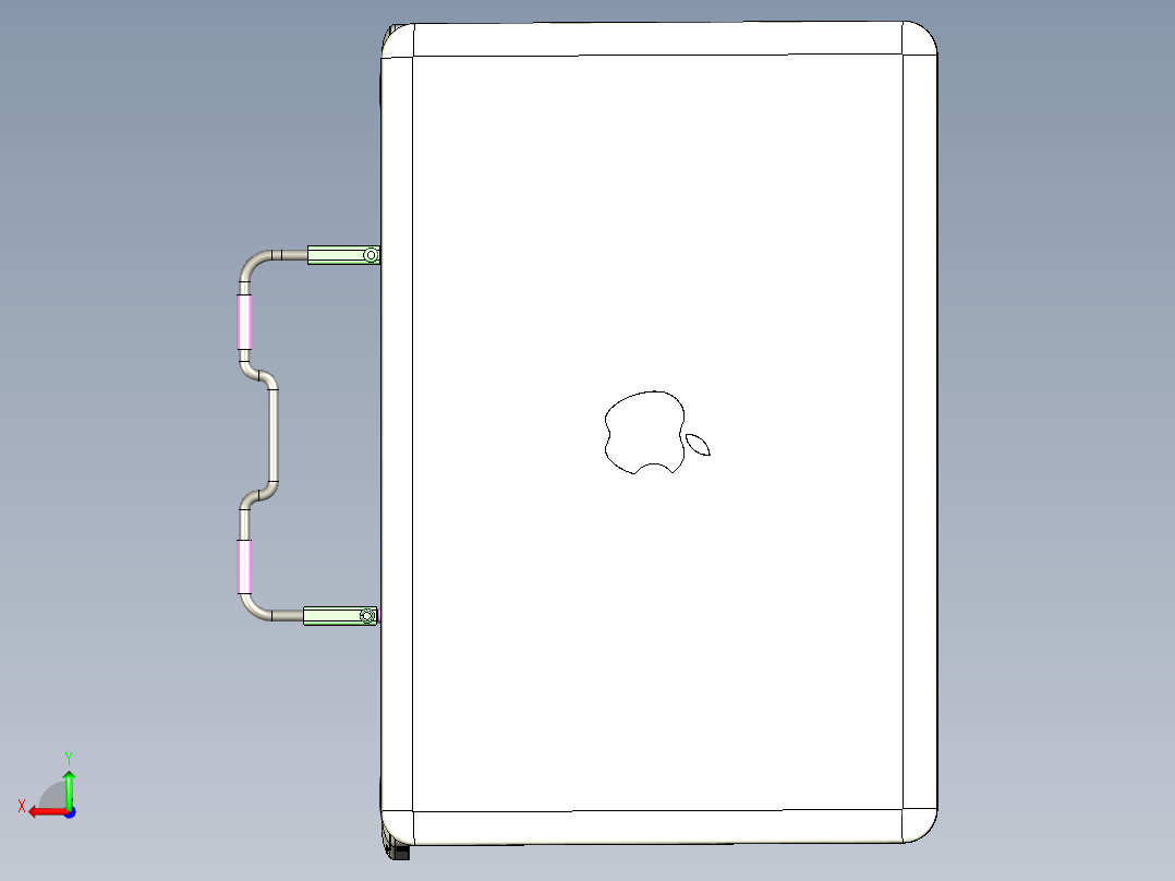 多功能电脑架——智能设计，美好生活后视图