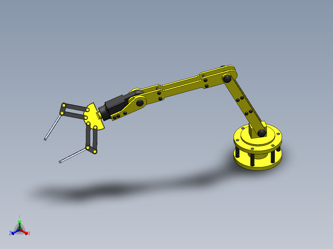 机械臂正等轴测图