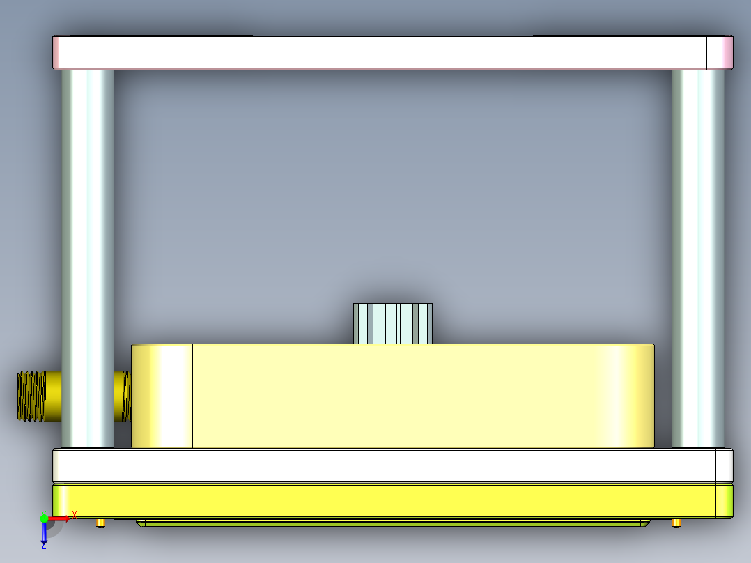 UX305-B笔记本CNC工装夹具三维模型-CNC1俯视图