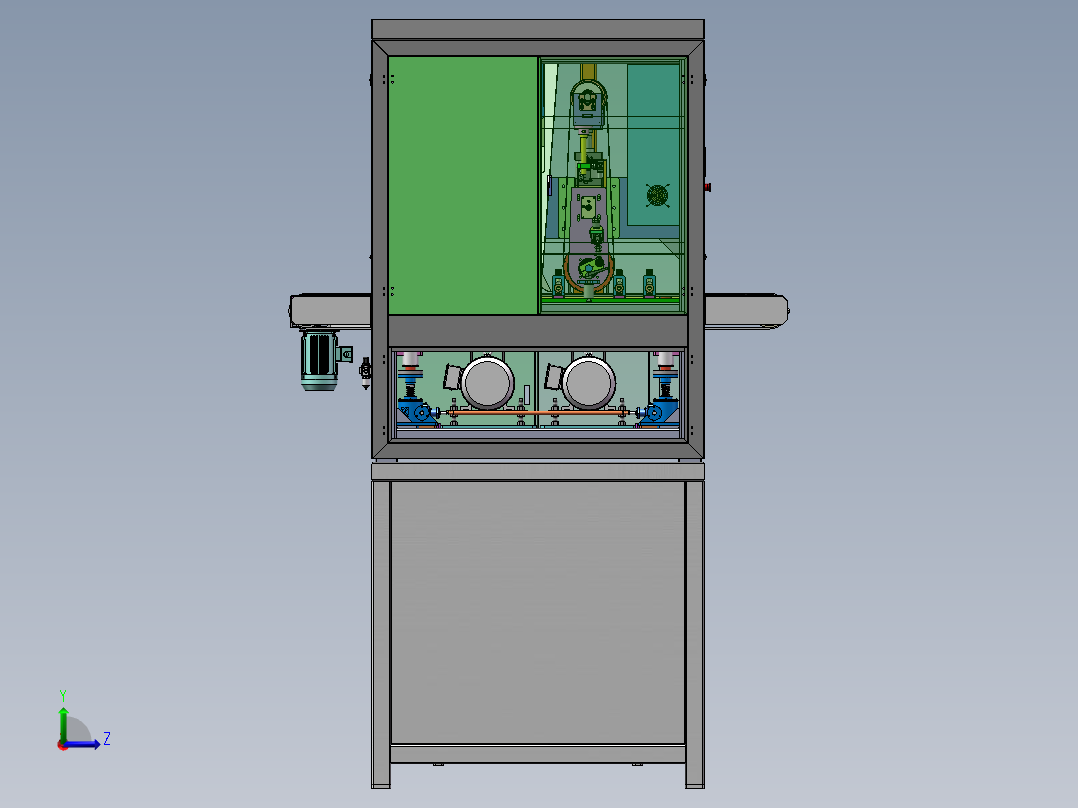 金属压痕抛光机sw18可编辑左视图
