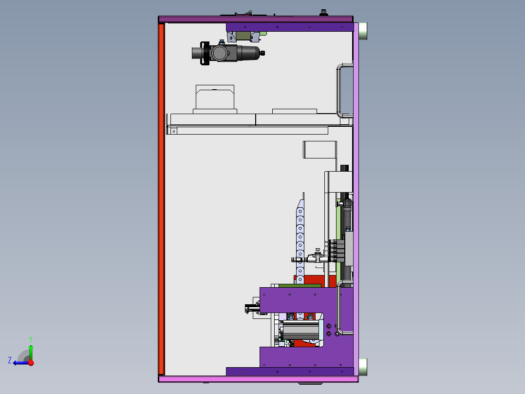 主板测试机（sw21可编辑+工程图）右视图