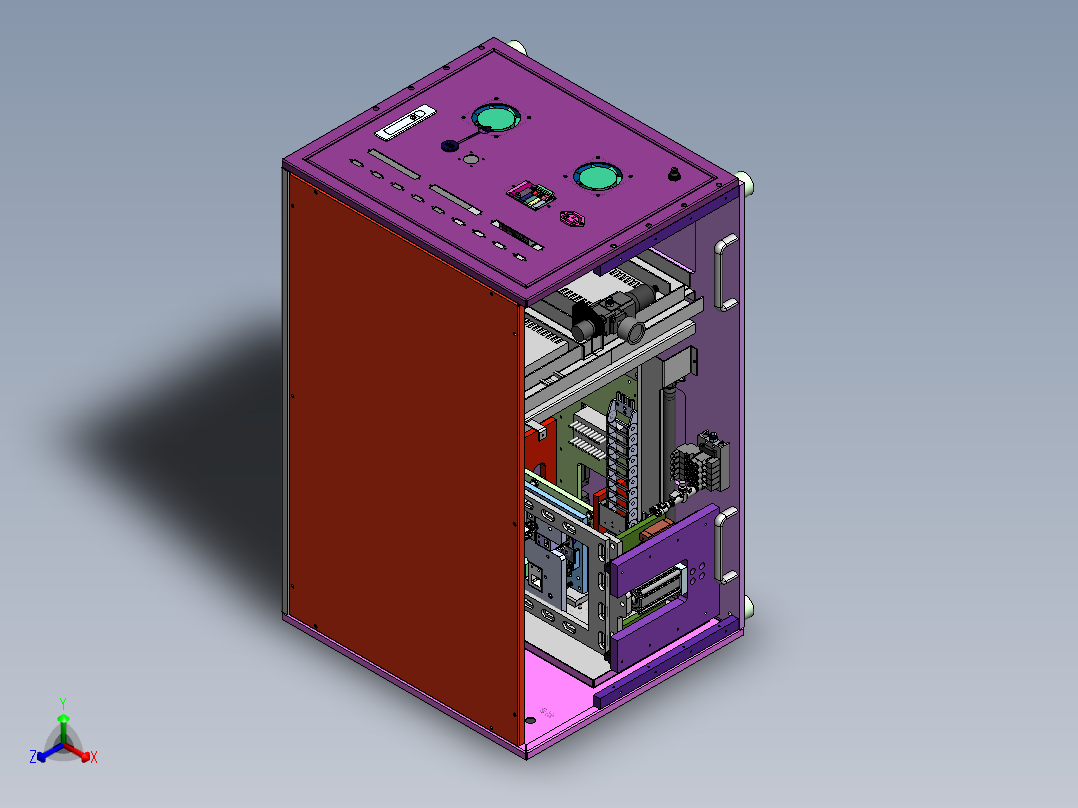 主板测试机（sw21可编辑+工程图）正等轴测图