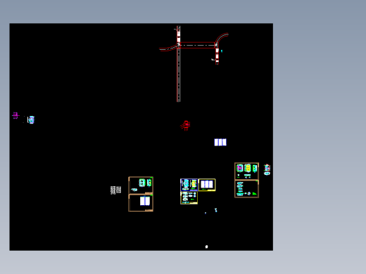 某路道口自行车人行天桥施工设计图