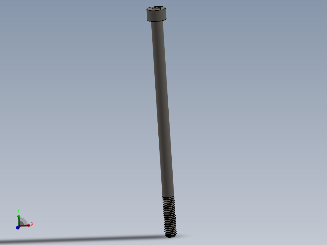 Screw_DIN_912_M8x150_A2.SLDPRT公制内六角螺钉主视图
