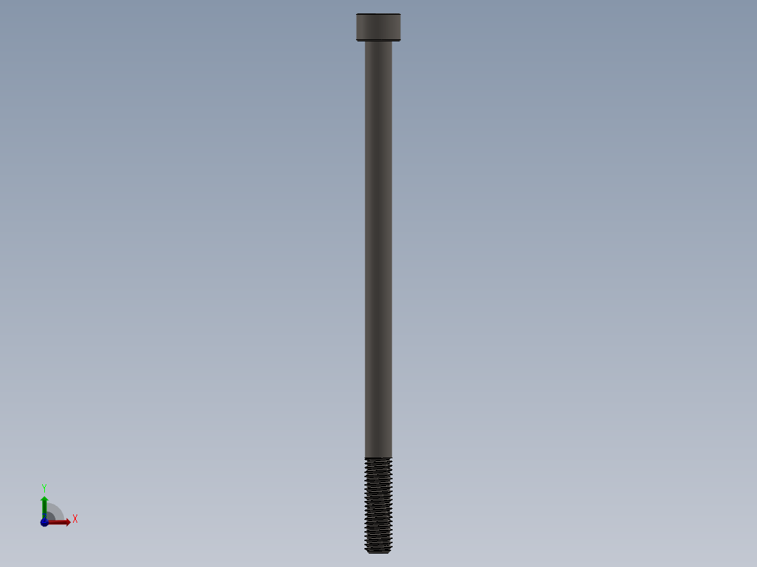 Screw_DIN_912_M8x150_A2.SLDPRT公制内六角螺钉前视图